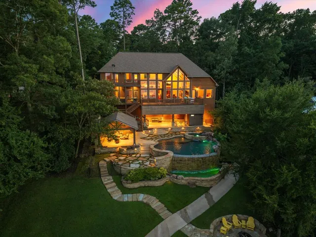 a view of a big yard in front of the house