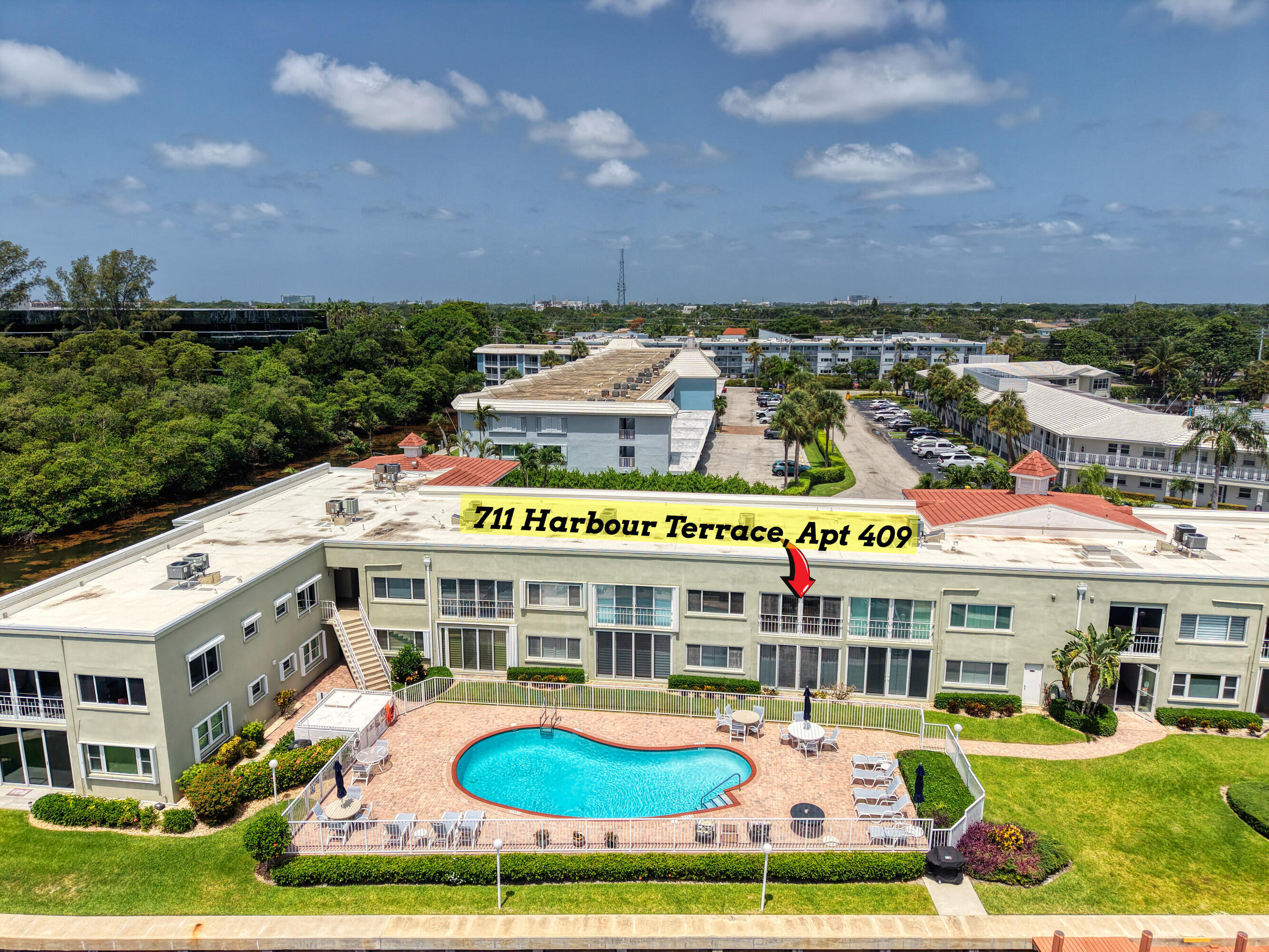 711 Northeast Harbour Terrace, Unit 409 Boca Raton, FL 33431 - Photo 38 of 42 W aerial