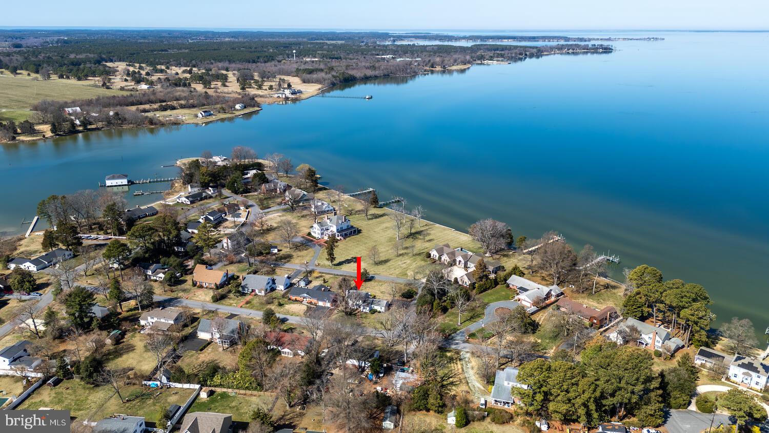 7 Hatsawap Road Cambridge, MD 21613 - Photo 48 of 62 Aerial overlooking Choptank River