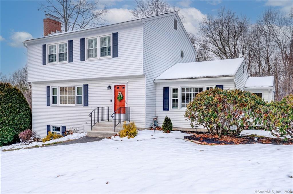 front view of a house with a outdoor space