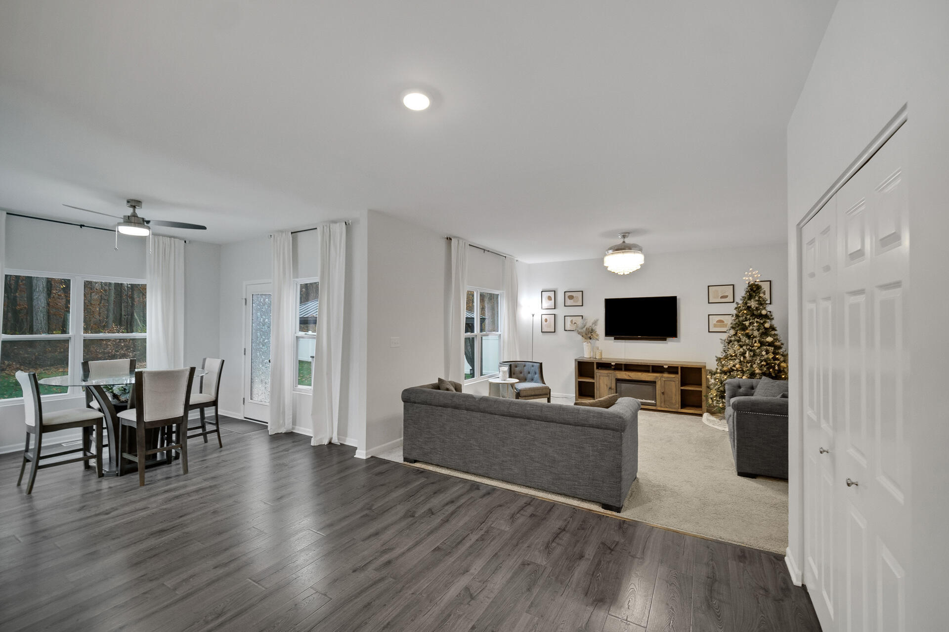 7375 East 120th Place Crown Point, IN 46307 - Photo 14 of 38 a living room with furniture and a flat screen tv