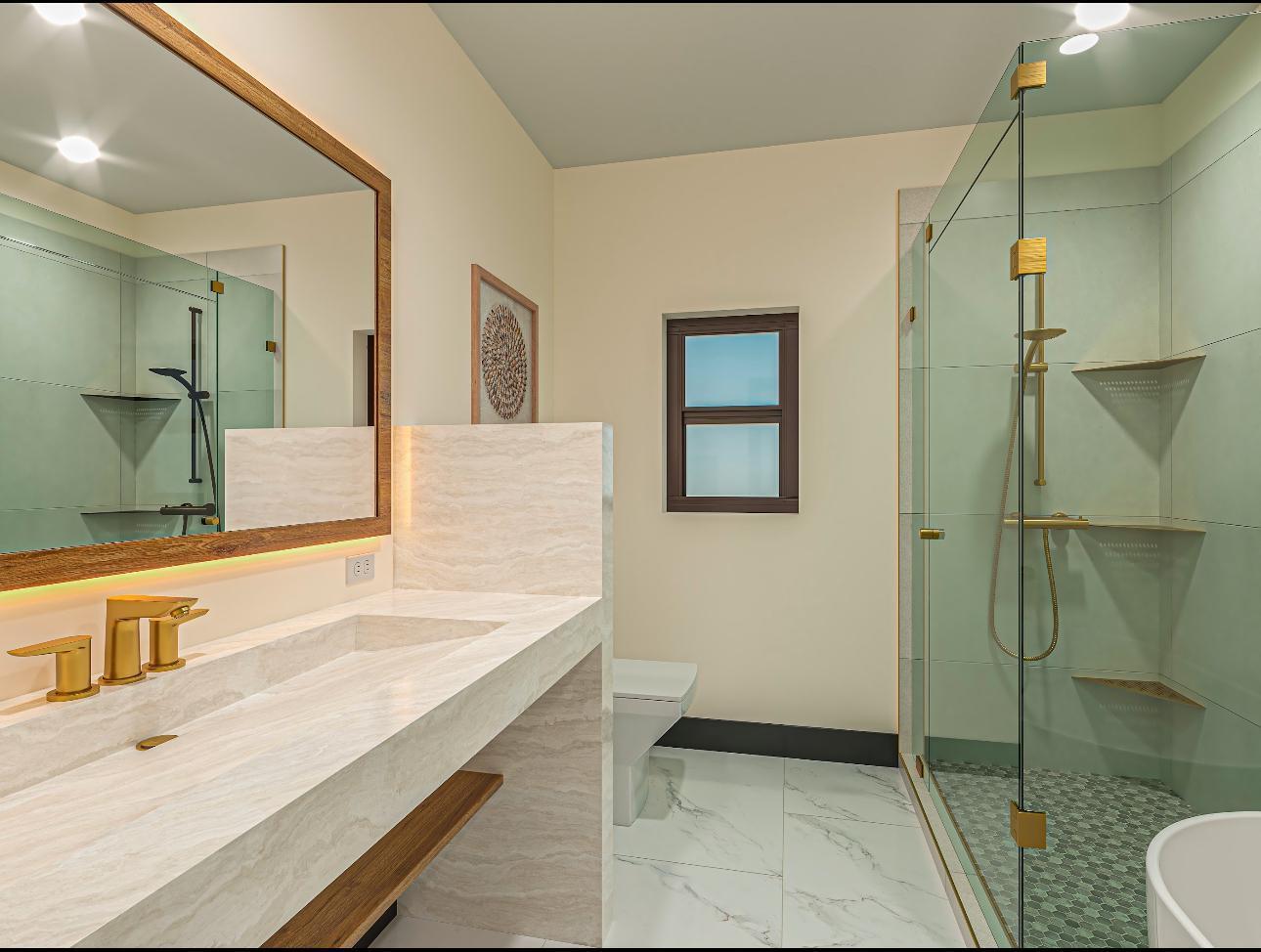 662 Blackbeard Road Summerland Key, FL 33042 - Photo 7 of 32 a bathroom with a sink a toilet and shower