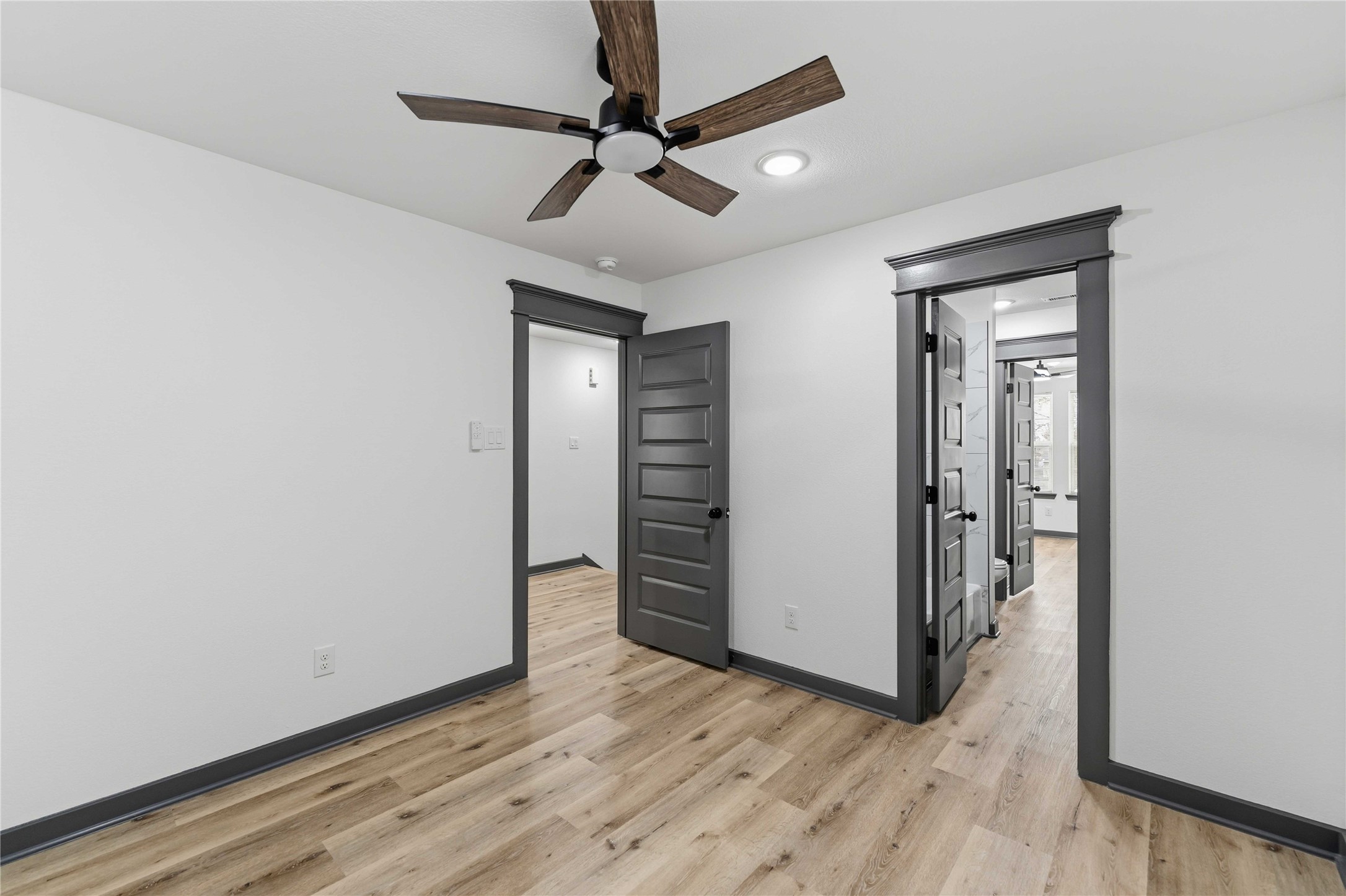 8006 Birmingham Street, Unit A/B Houston, TX 77028 - Photo 10 of 24 wooden floor in an empty room