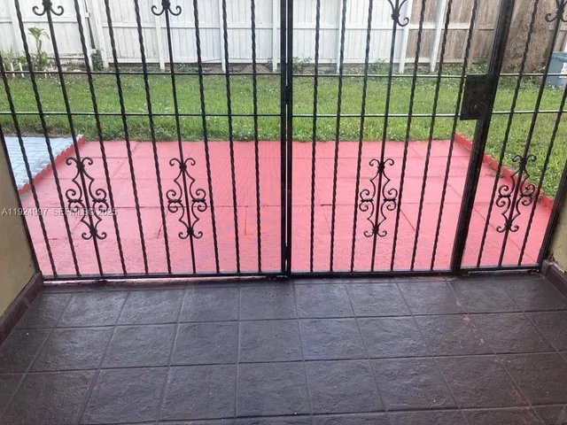 a view of a entryway of a house