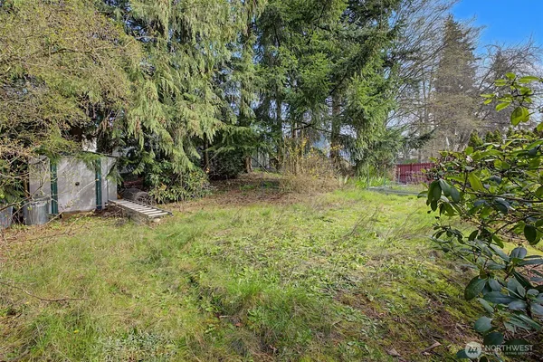 a view of a yard in front of the house