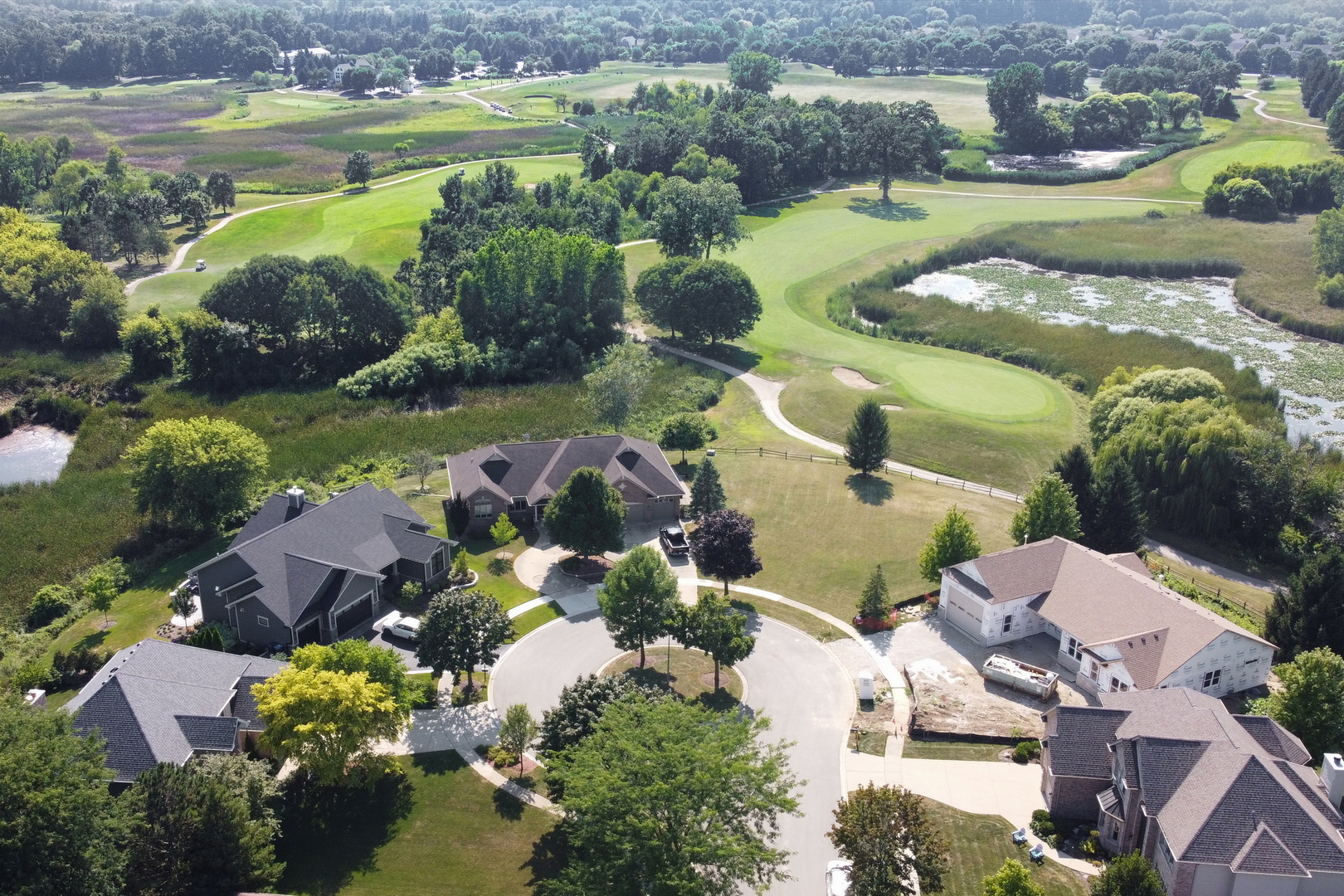 1075 Suffolk Court Gurnee, IL 60031 - Photo 48 of 51 an aerial view of residential houses with outdoor space