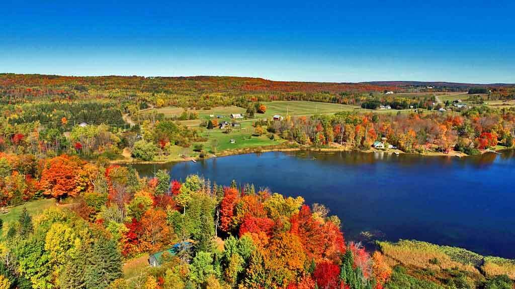 Lot 9 Field Road Oakfield, ME 04763 - Photo 8 of 41 fall-foliage-spaulding-lake