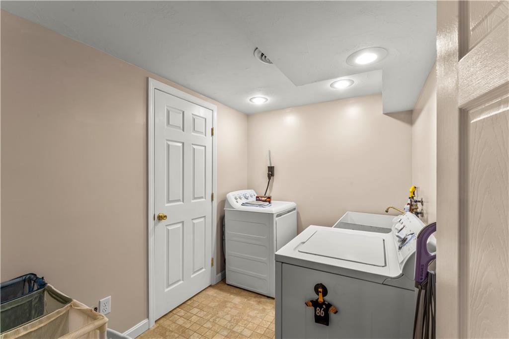 412 Center Church Road Canonsburg, PA 15317 - Photo 16 of 24 a view of storage and utility room with washer and dryer