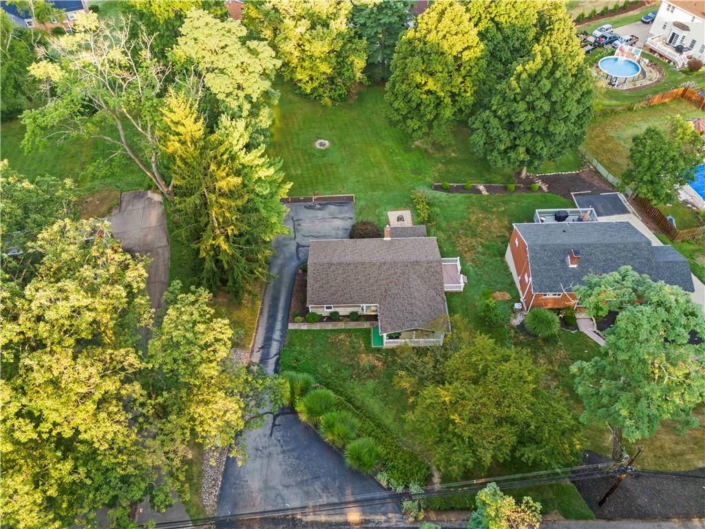 412 Center Church Road Canonsburg, PA 15317 - Photo 22 of 24 an aerial view of a house with a yard basket ball court and outdoor seating
