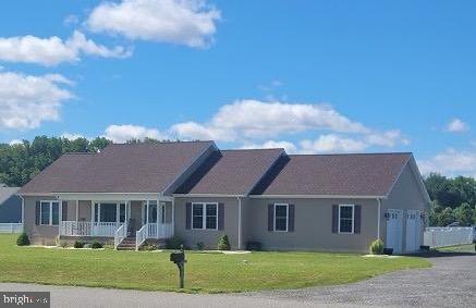 24846 Branfields Drive Ridgely, MD 21660 - Photo 1 of 1 front view of house with a yard