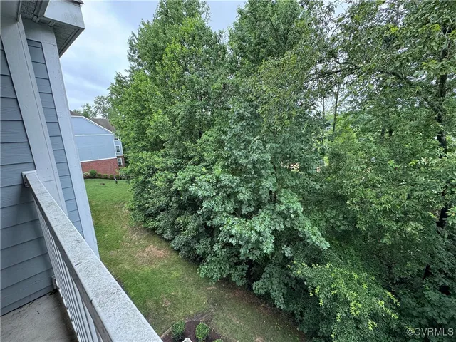 a view of a yard with pathway