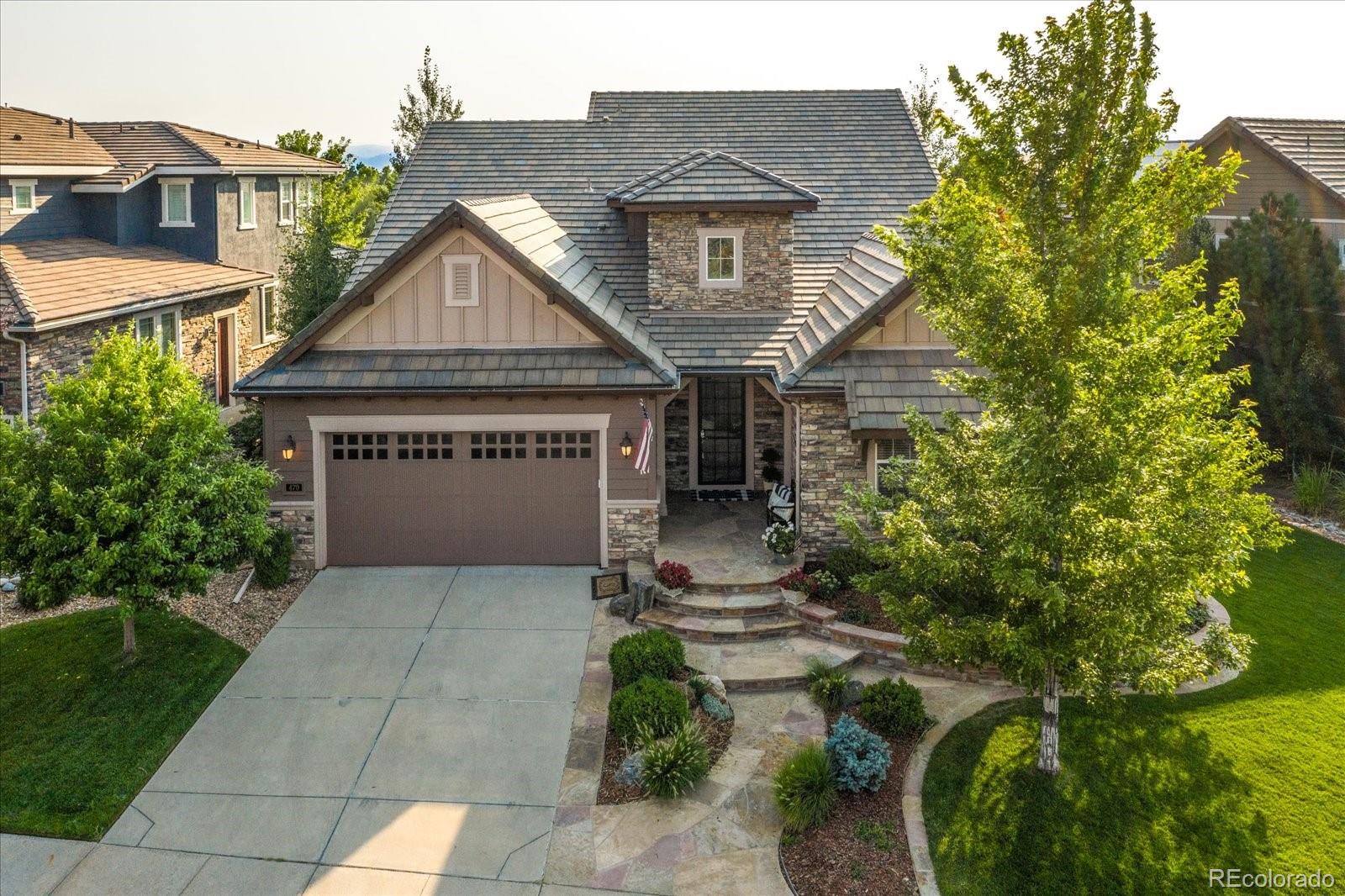 a house with trees in the background