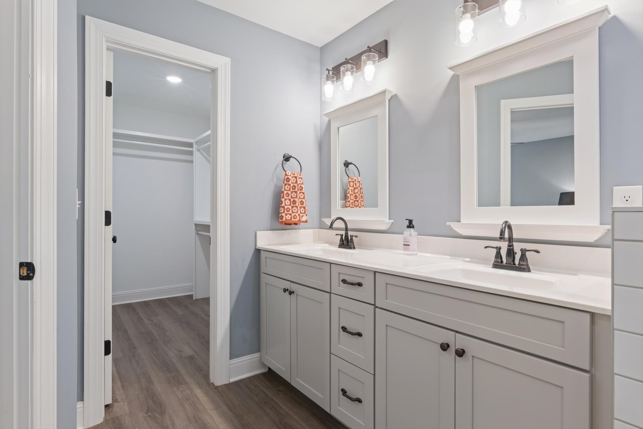 7452 South Swift Road Goodlettsville, TN 37072 - Photo 15 of 27 a bathroom with a double vanity sink mirror and