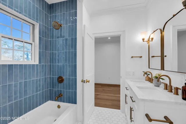 a bathroom with a sink and a bathtub