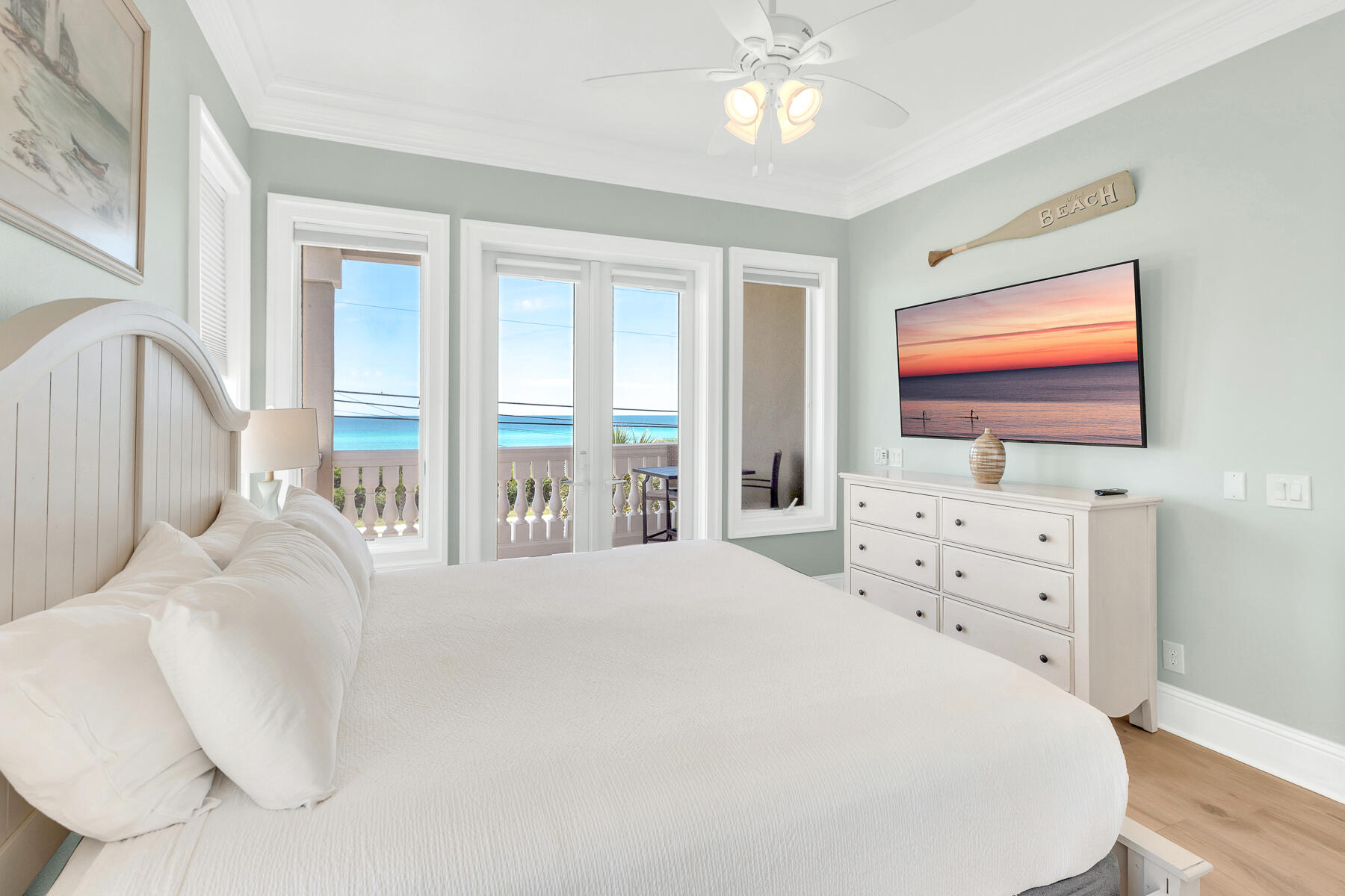 19106 Front Beach Road, Unit A Panama City Beach, FL 32413 - Photo 17 of 48 Master Bedroom with Gulf Views