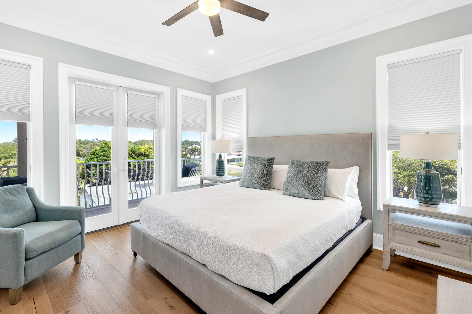 19106 Front Beach Road, Unit A Panama City Beach, FL 32413 - Photo 42 of 48 Third Floor Bedroom with Covered Balcony