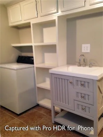 a view of a wooden door