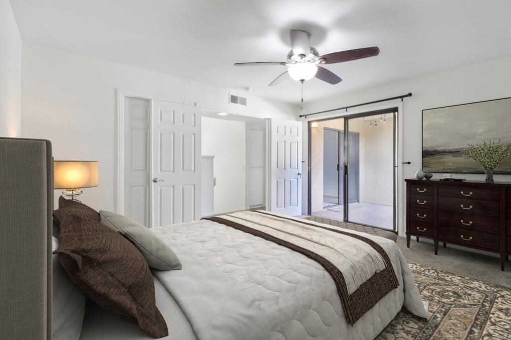 2140 Alpine Glen Place Alpine, CA 91901 - Photo 5 of 34 a bedroom with a bed and ceiling fan