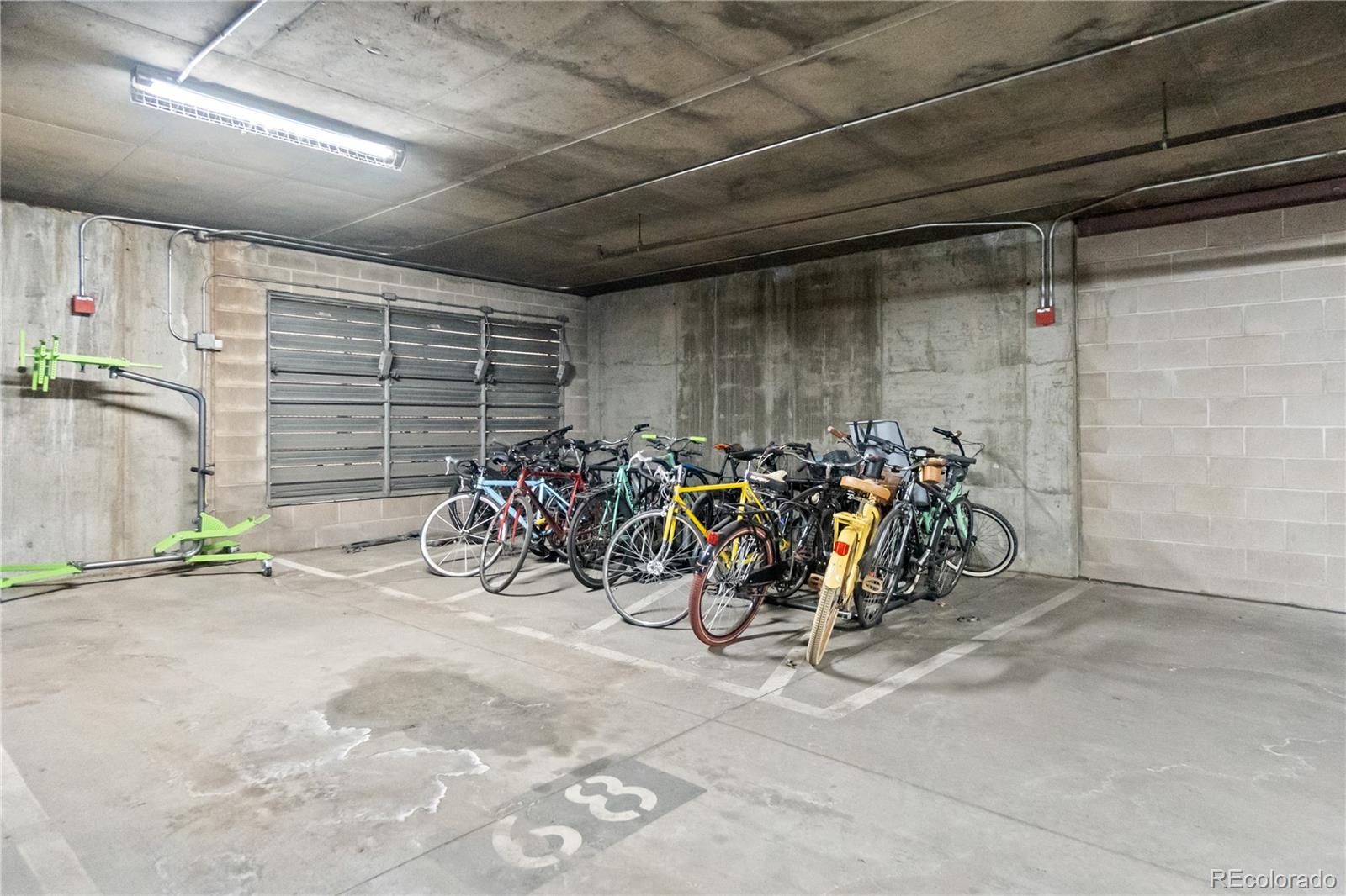 1438 Little Raven Street, Unit 310 Denver, CO 80202 - Photo 22 of 24 a view of a bike garage