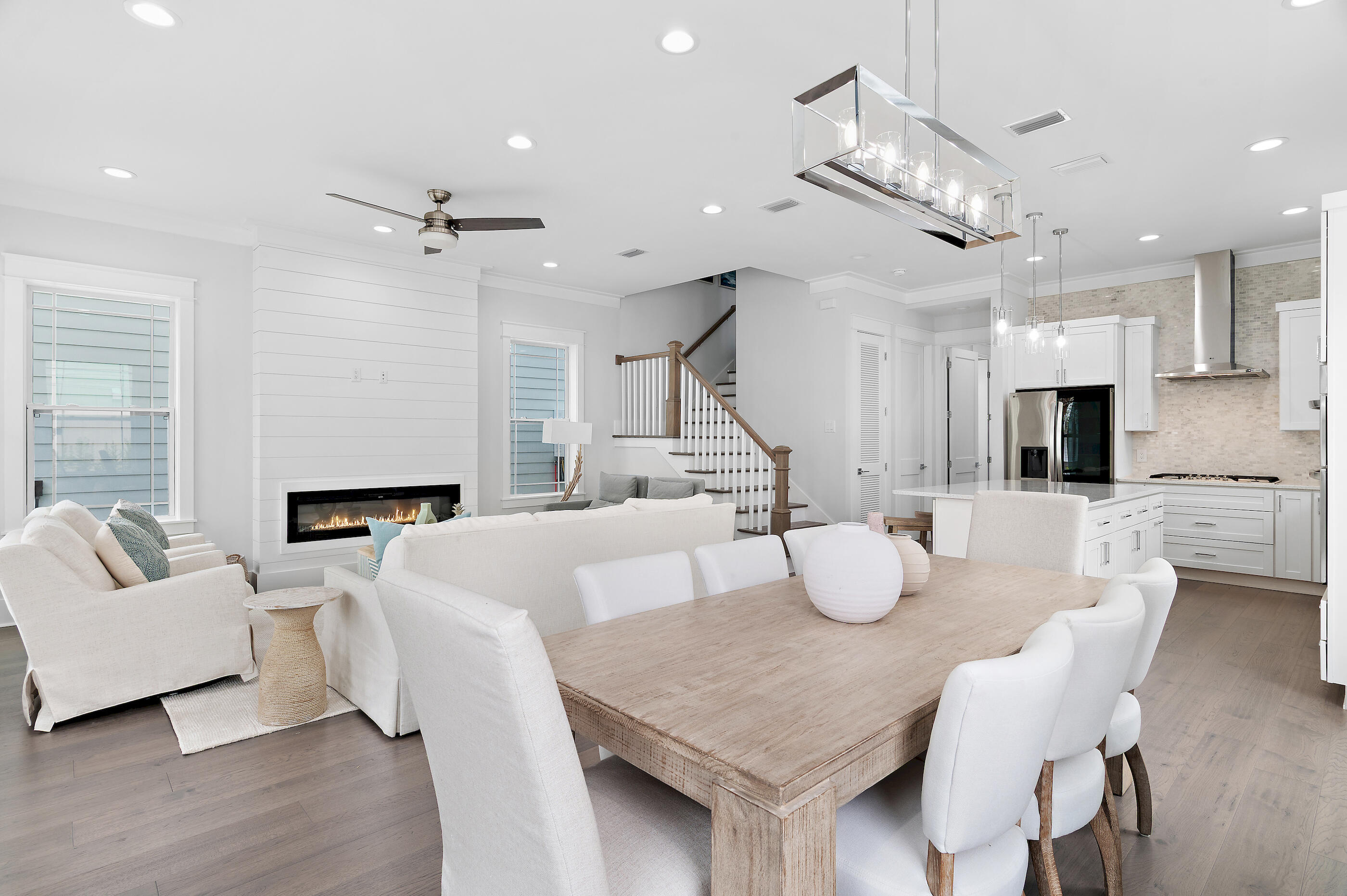 171 Redbud Ln Inlet Beach Inlet Beach, FL 32461 - Photo 5 of 37 a living room with furniture kitchen view and a chandelier