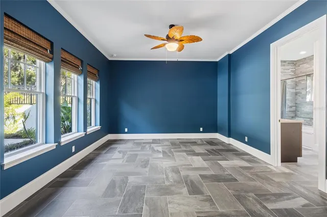 a bathroom with a sink vanity and a mirror