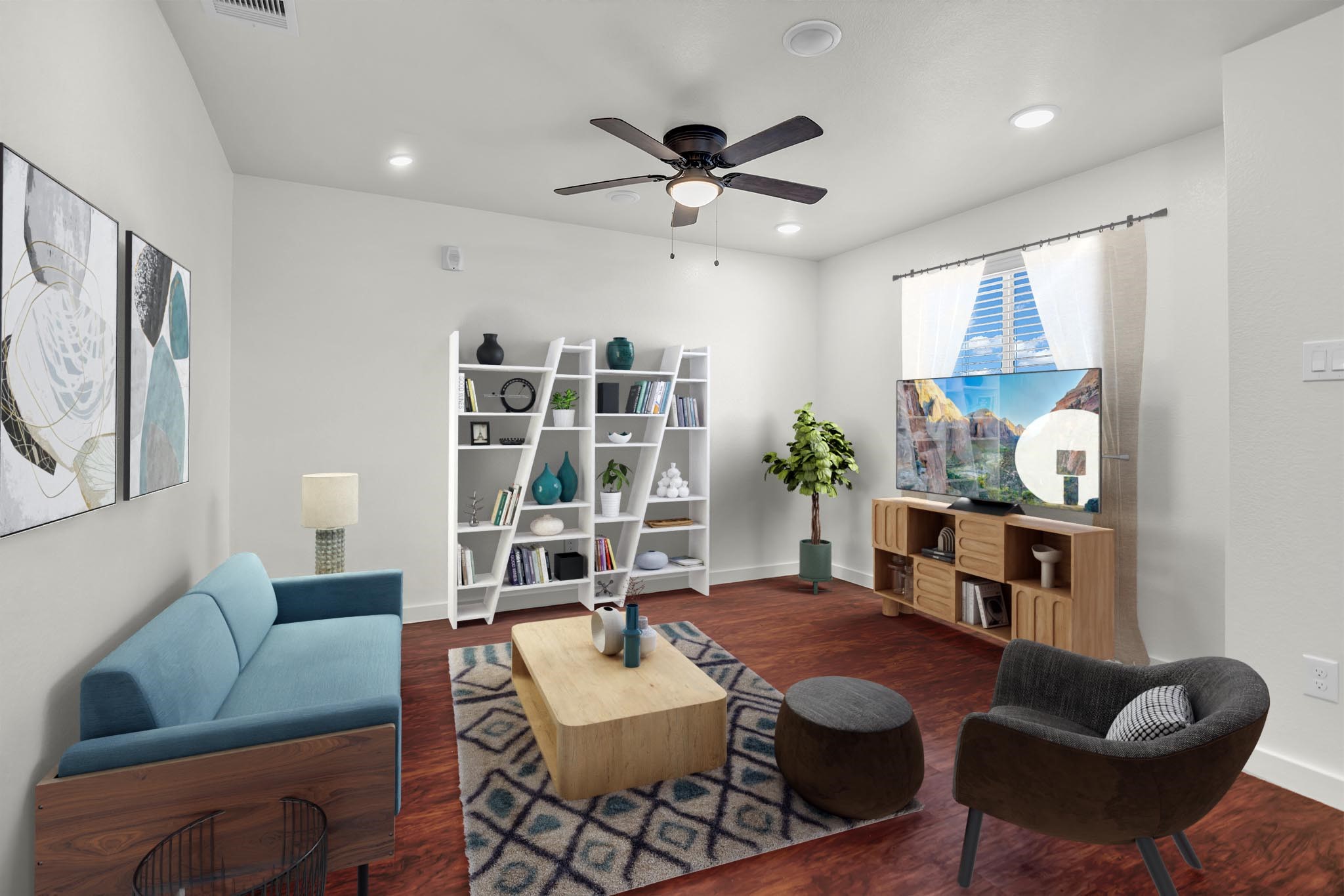 21155 Gosling Road, Unit 16B Spring, TX 77388 - Photo 4 of 16 a living room with furniture potted plant and a window