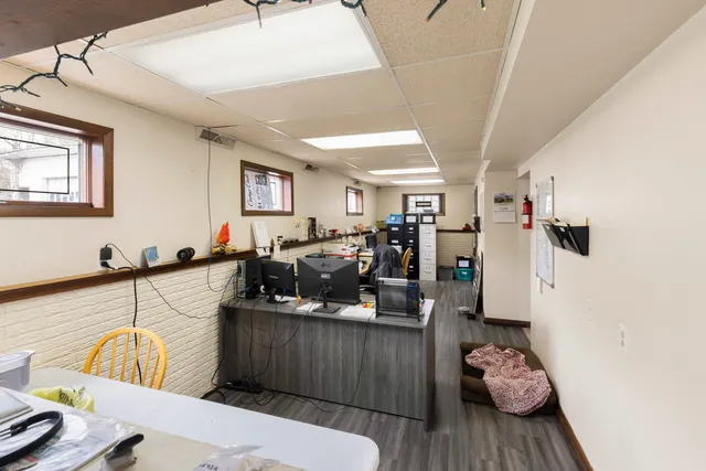 a view of a living room and a couch