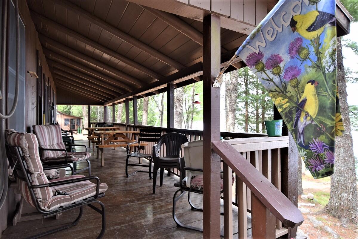 0 Junior Bay Road Princeton, ME 04668 - Photo 27 of 110 Porch on lodge...