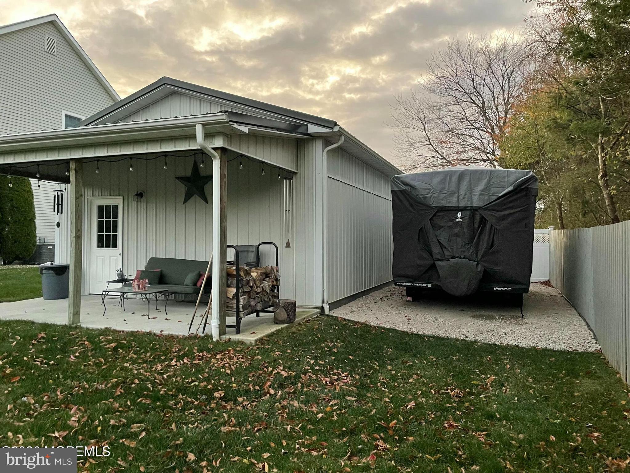 203 Holmes Mill Road Cream Ridge, NJ 08514 - Photo 53 of 58 Pole barn rear overhang space