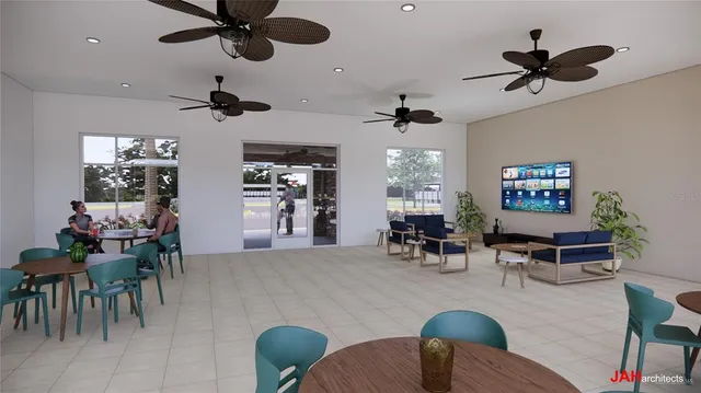 a view of outdoor space with seating area