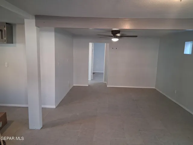 a view of hallway with window