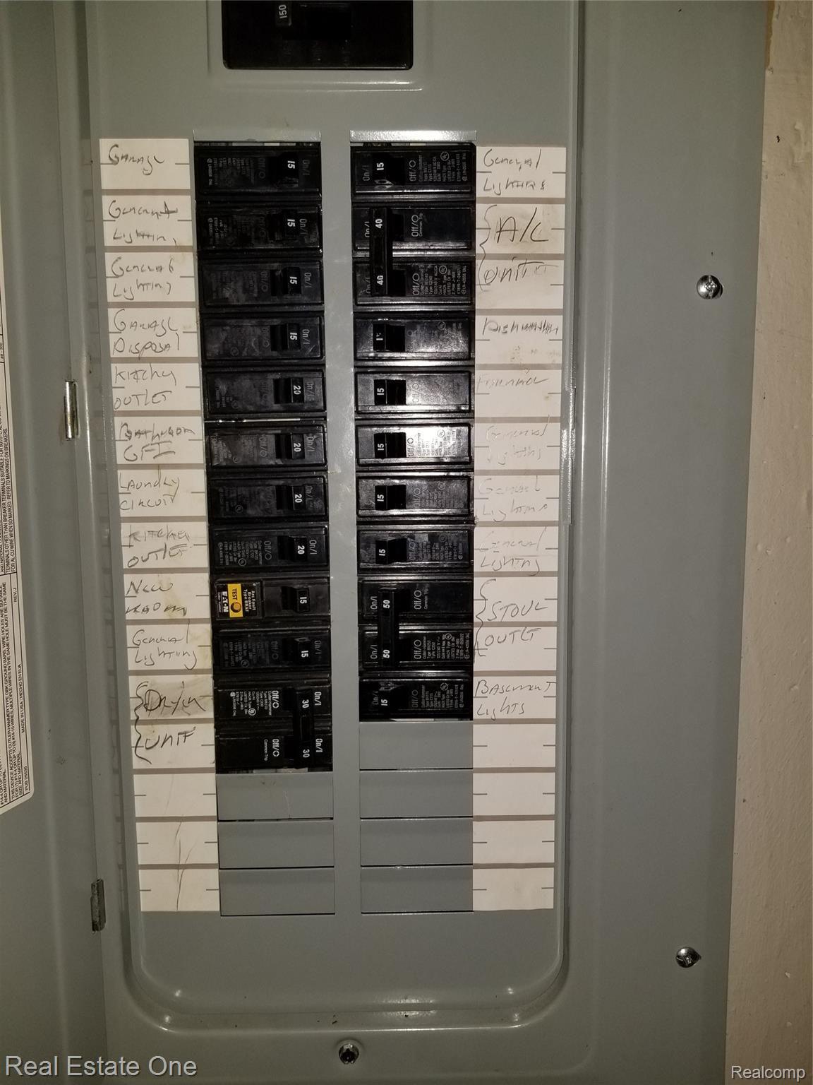 24601 Scotia Road Oak Park, MI 48237 - Photo 28 of 30 eletrical panel.jpg