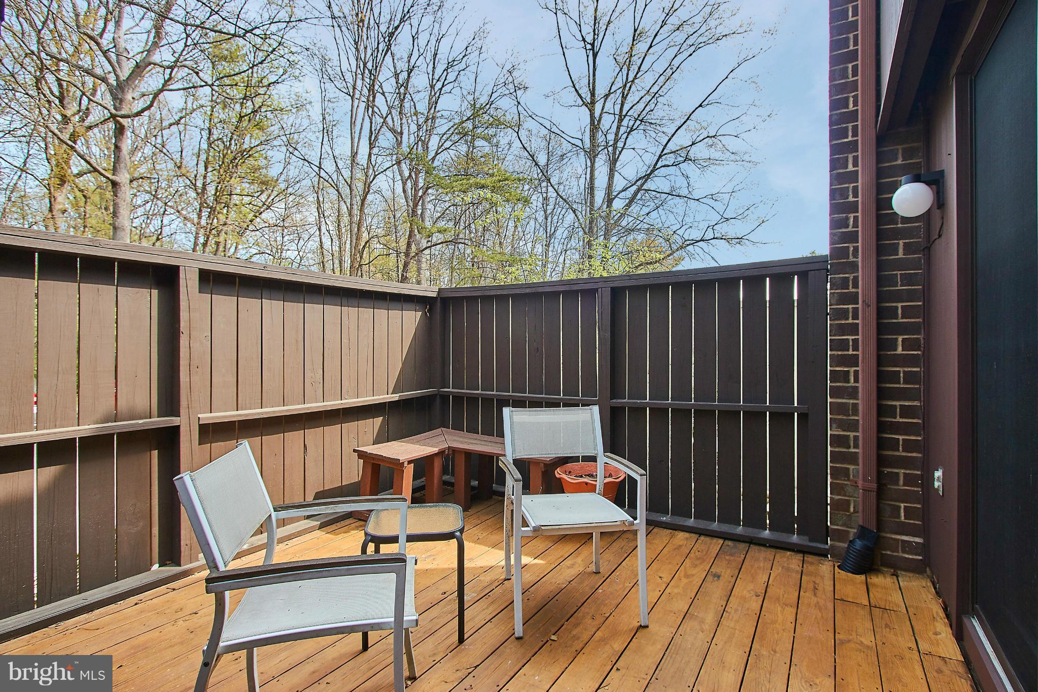 2079 Wethersfield Court Reston, VA 20191 - Photo 11 of 30 Fenced deck off of kitchen.