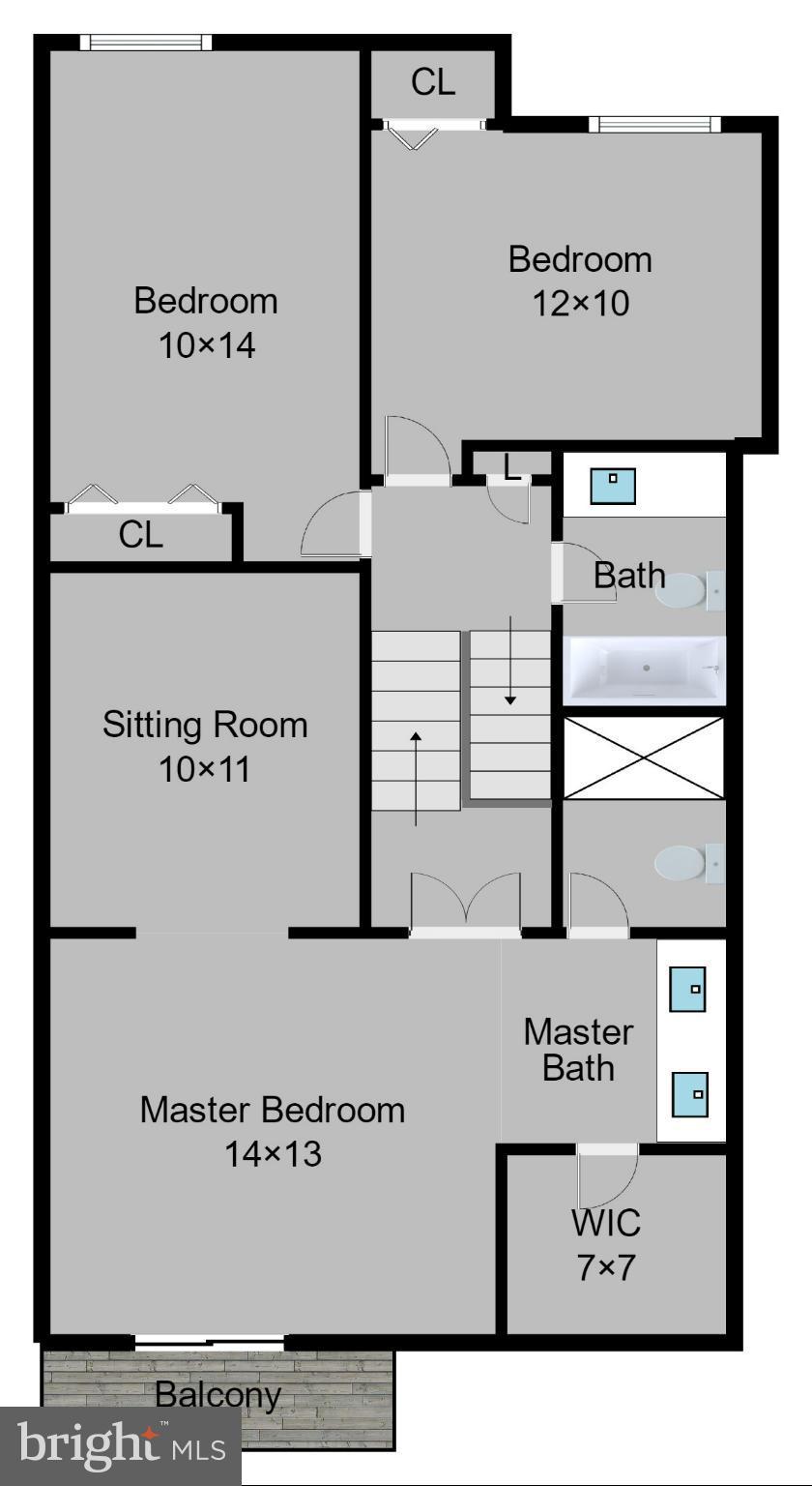2079 Wethersfield Court Reston, VA 20191 - Photo 29 of 30 Upper levels 1 and 2 floor plan.