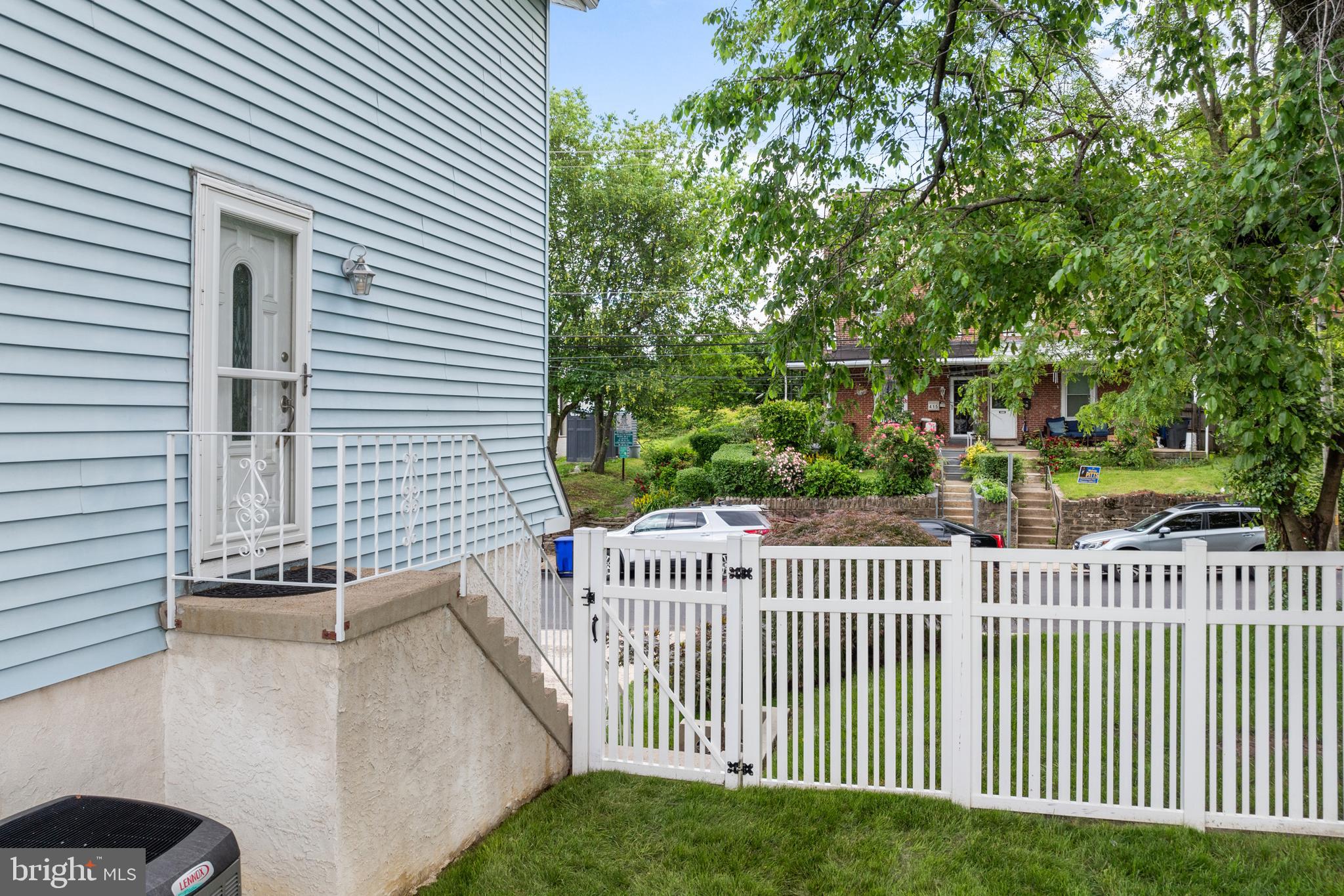 422 Valley Road Elkins Park, PA 19027 - Photo 24 of 24 Fenced yard looking to Front door