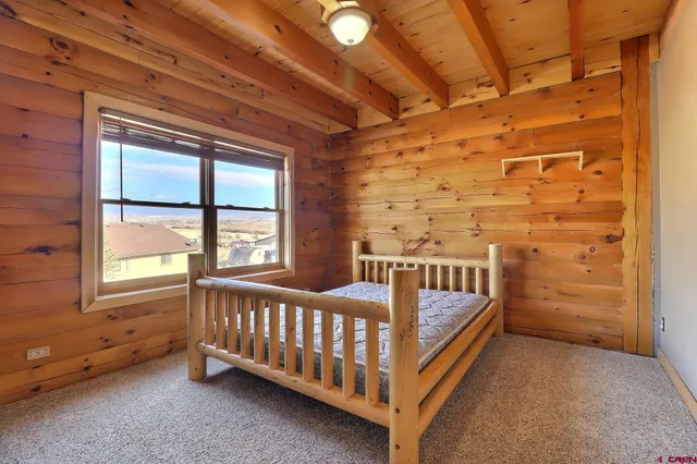 a view of a balcony with window
