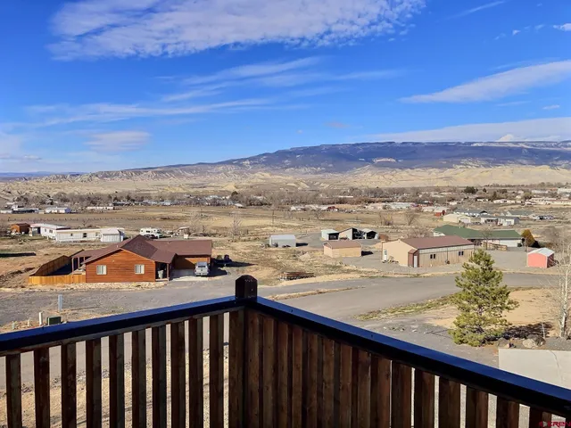a view of city from balcony