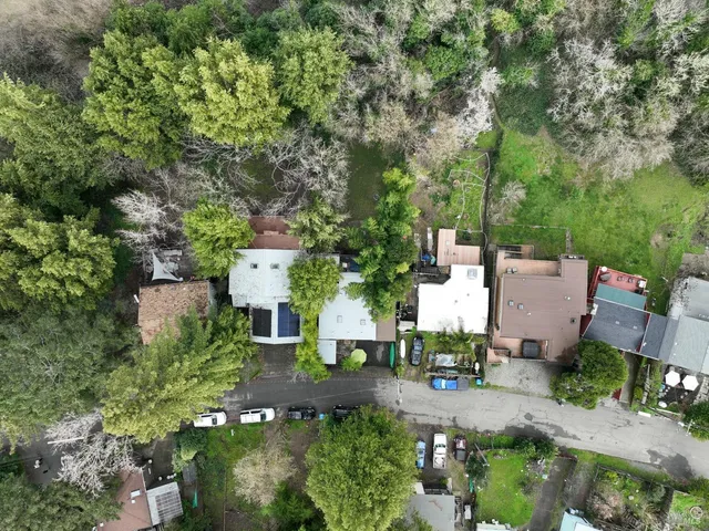 a view of a lake with mountains in the background