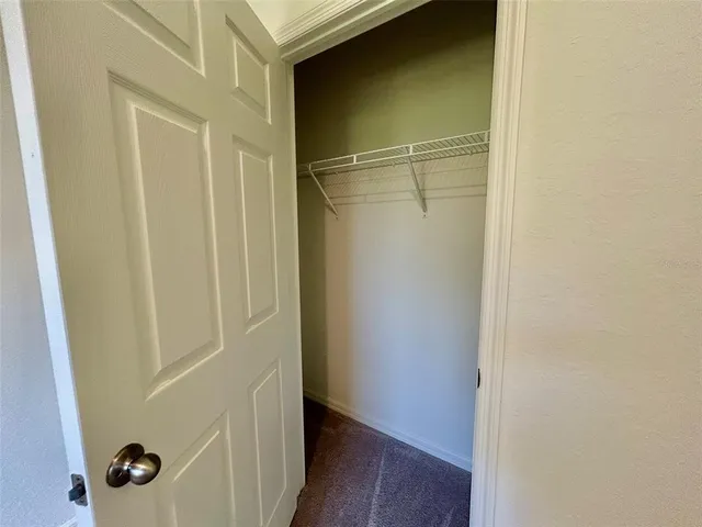 a view of closet area