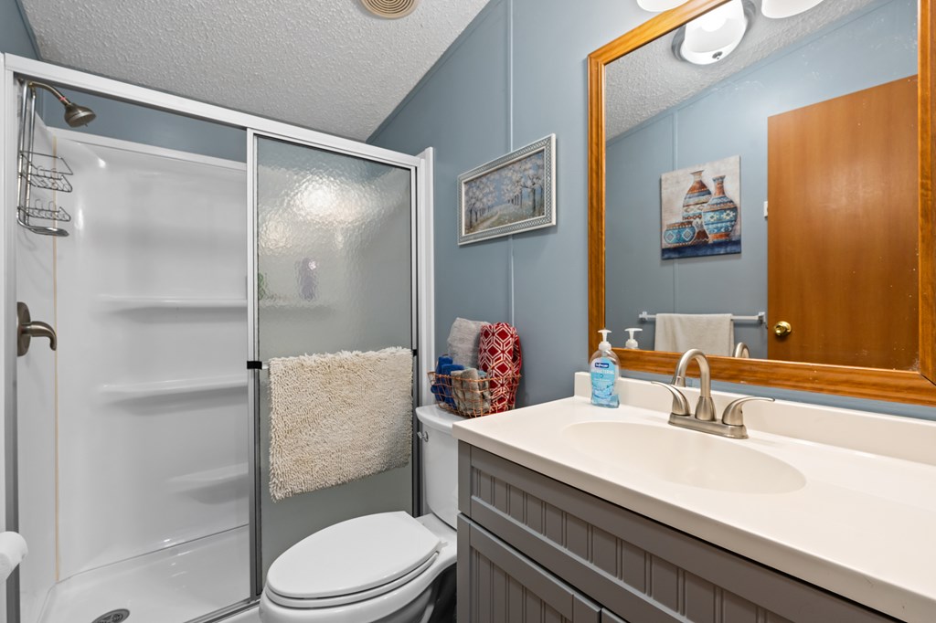 39 Red Bush School Road Blue Ridge, GA 30513 - Photo 31 of 36 a bathroom with a sink toilet and shower