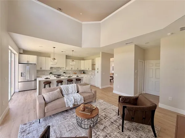 a bathroom with a tub and shower
