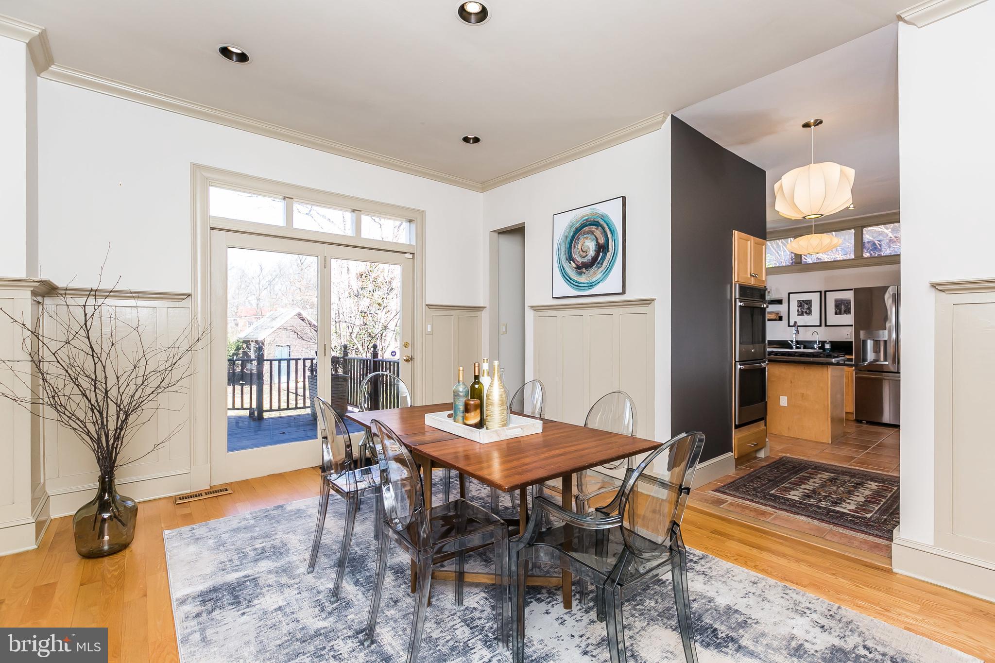 5715 Chilham Road Baltimore, MD 21209 - Photo 13 of 69 Dining Room with view toward Kitchen