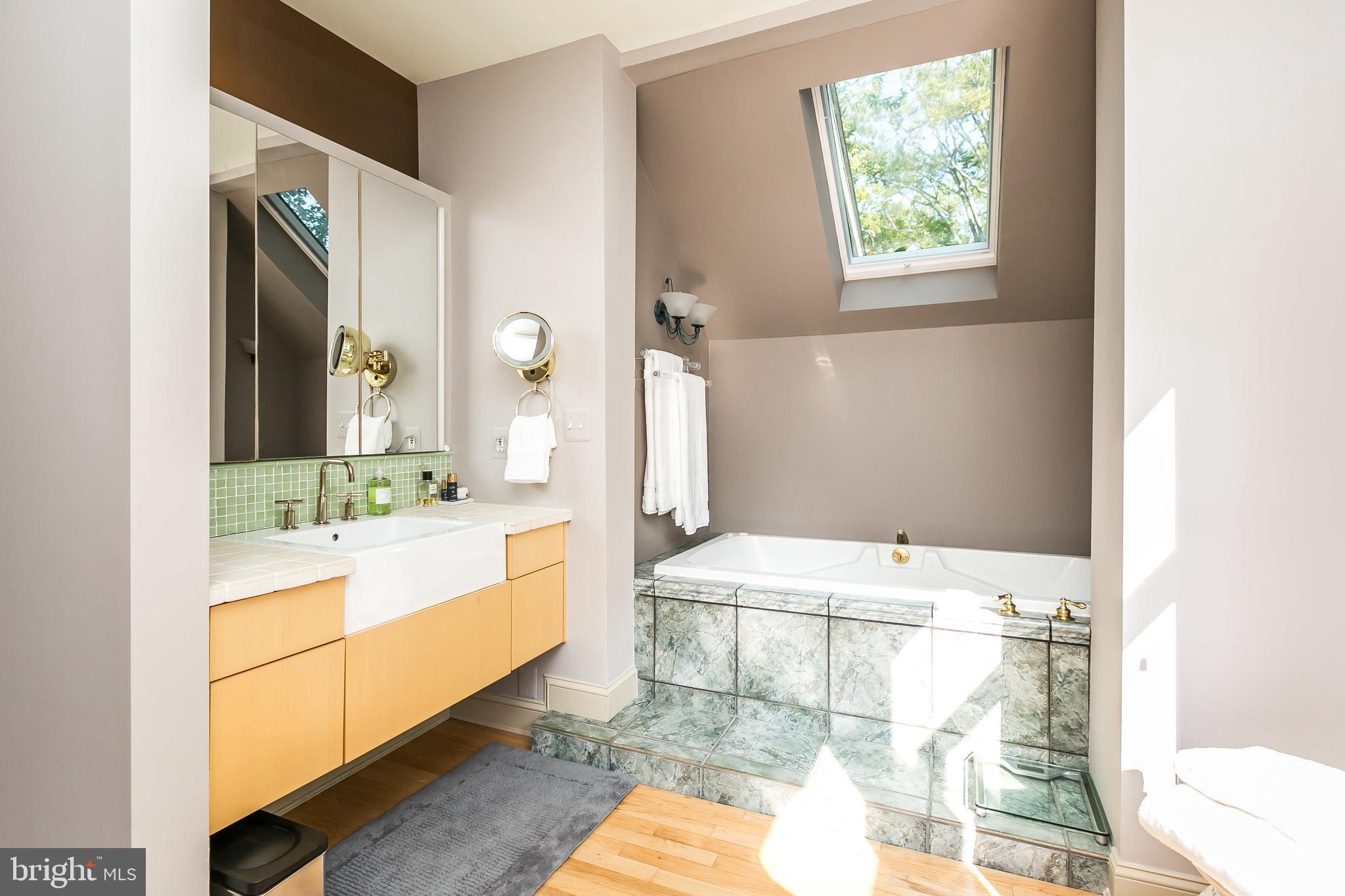 5715 Chilham Road Baltimore, MD 21209 - Photo 43 of 69 Light-filled Master Bath with skylight
