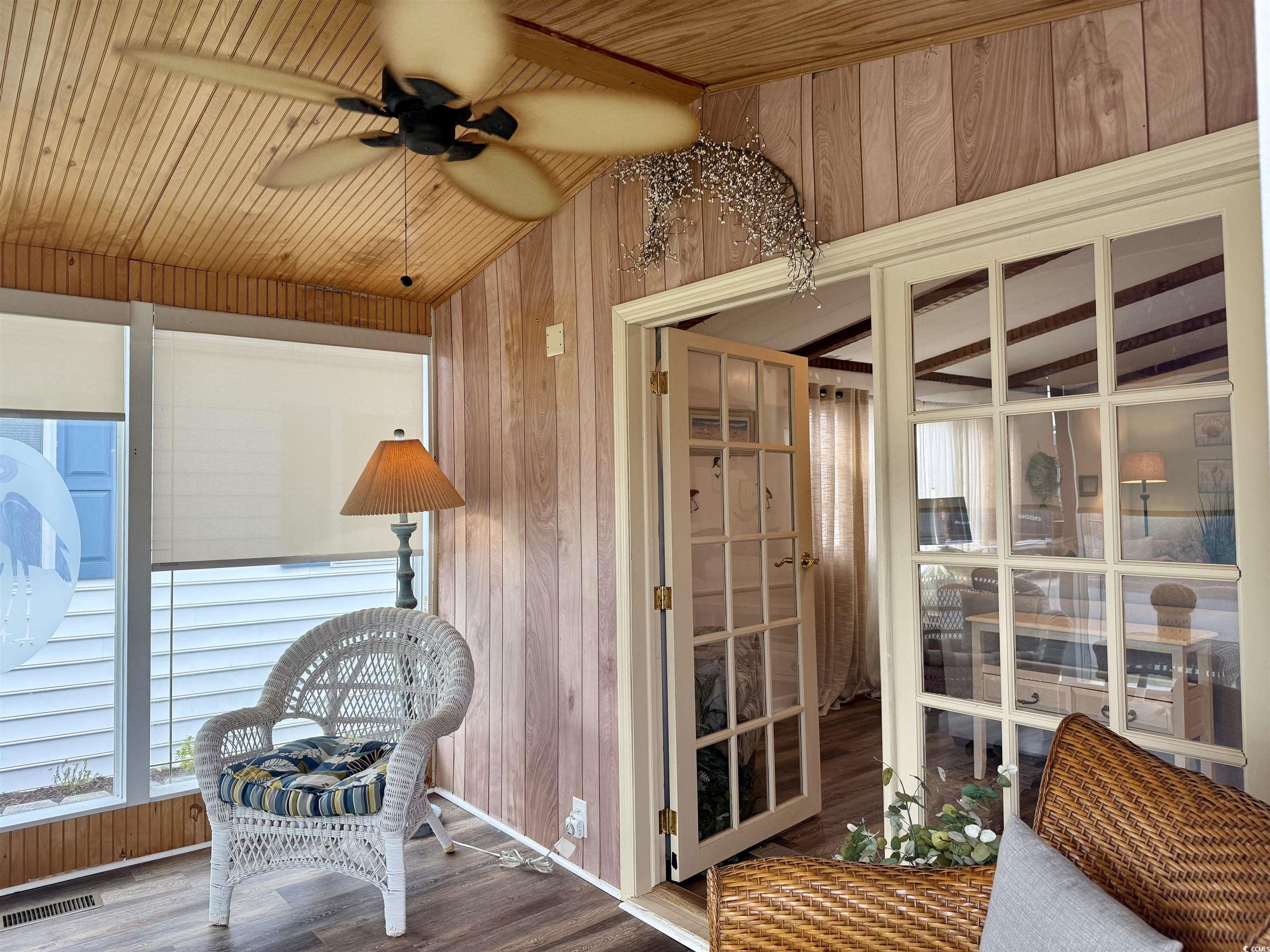 1801 E Lake Surfside Beach, SC 29575 - Photo 22 of 32 Sunroom / solarium featuring lofted ceiling