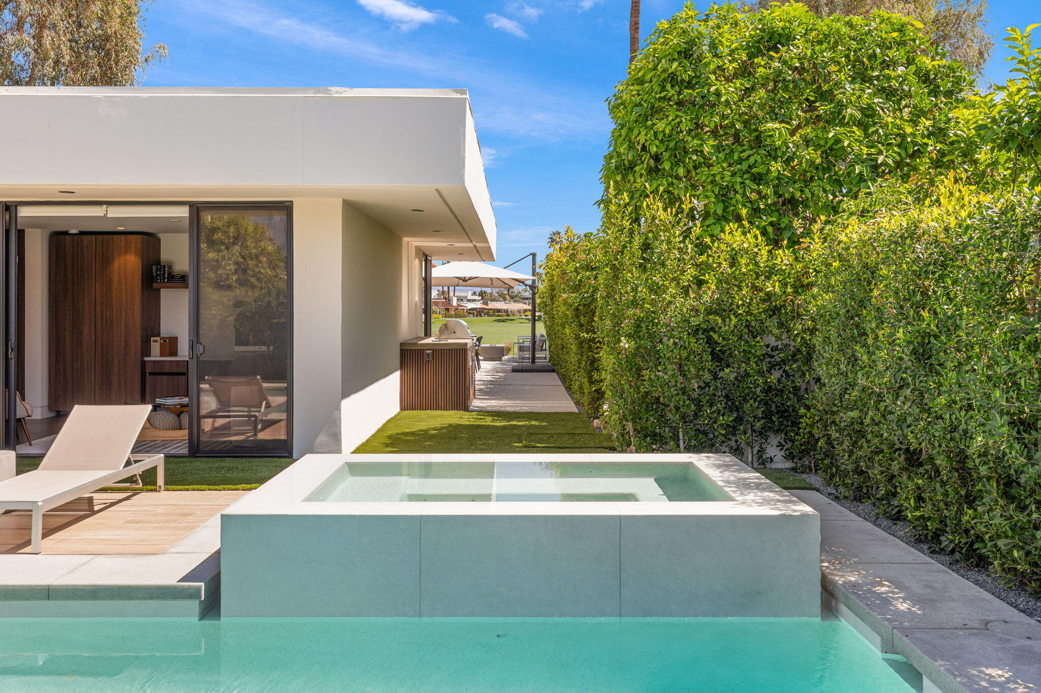20 Lafayette Drive Rancho Mirage, CA 92270 - Photo 39 of 48 a view of outdoor space yard swimming pool and furniture
