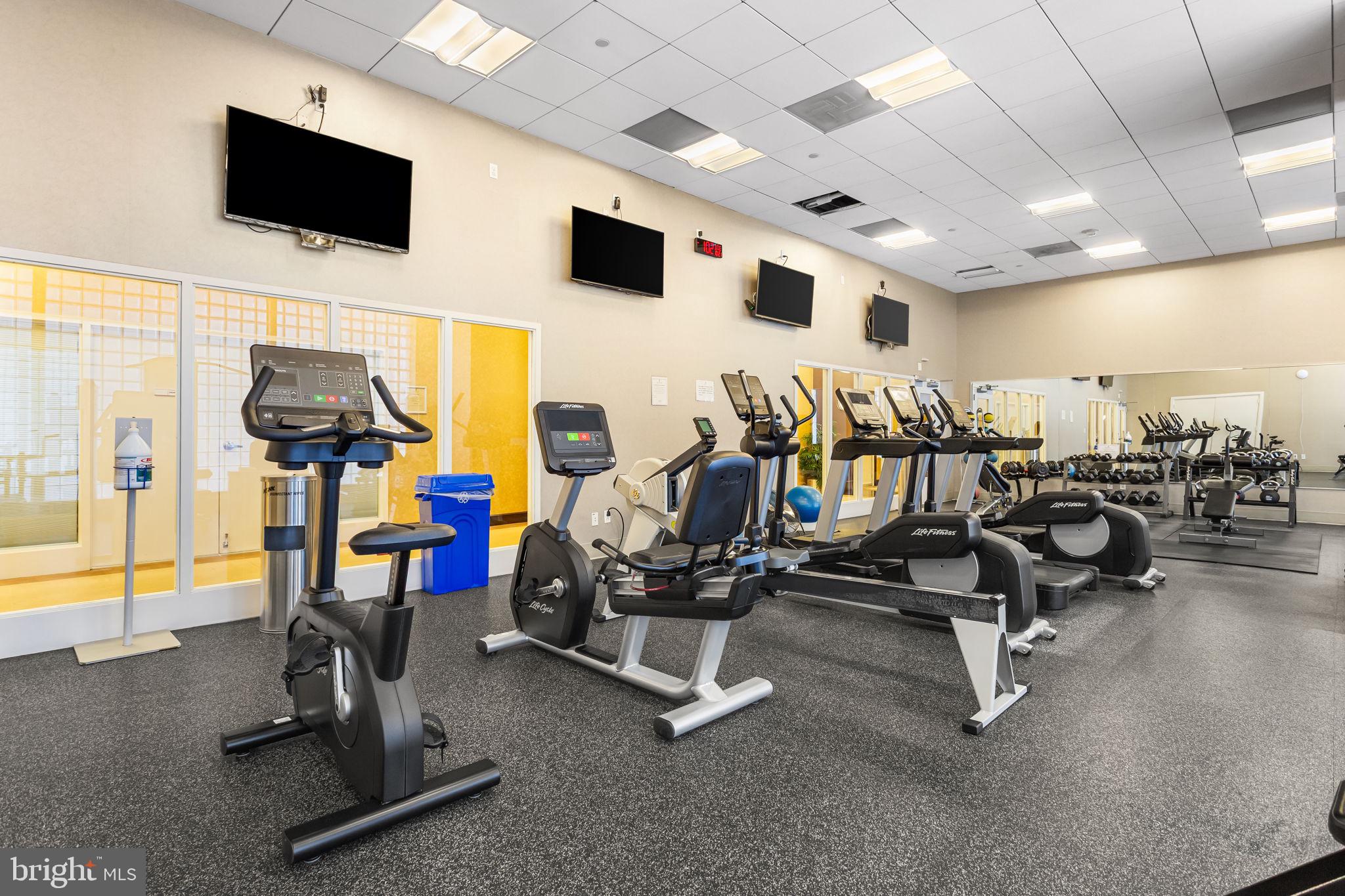 1020 North Highland Street, Unit 621 Arlington, VA 22201 - Photo 22 of 50 a view of a room with gym equipment