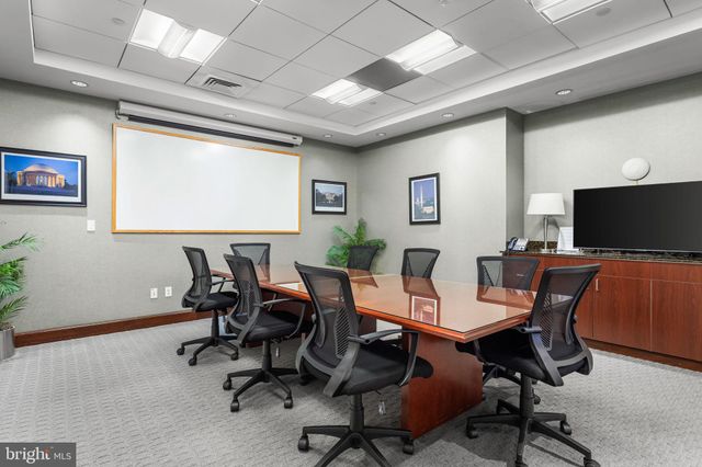 a projector room with a large window