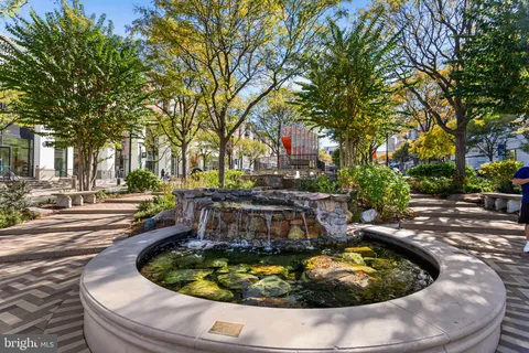 a view of a building and a people