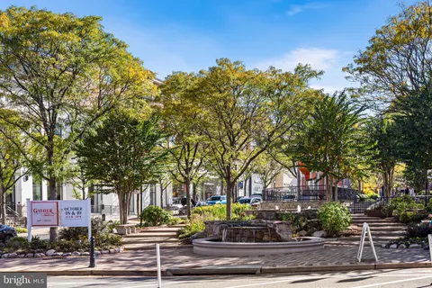 a view of street with sitting area
