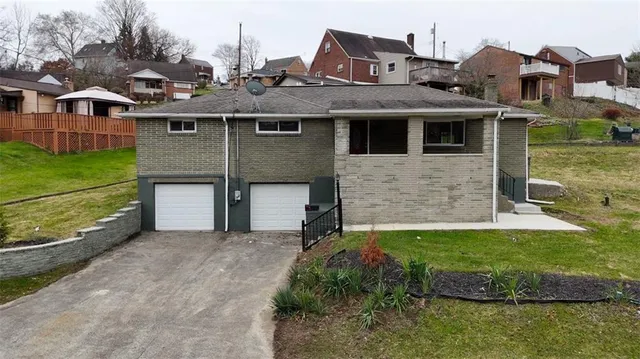 a aerial view of a house